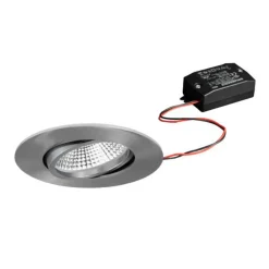 BRUMBERG Loftlamper|Indbygningsspots > BB23 indbyg. IP65, ikke dæmpbar, nikkel