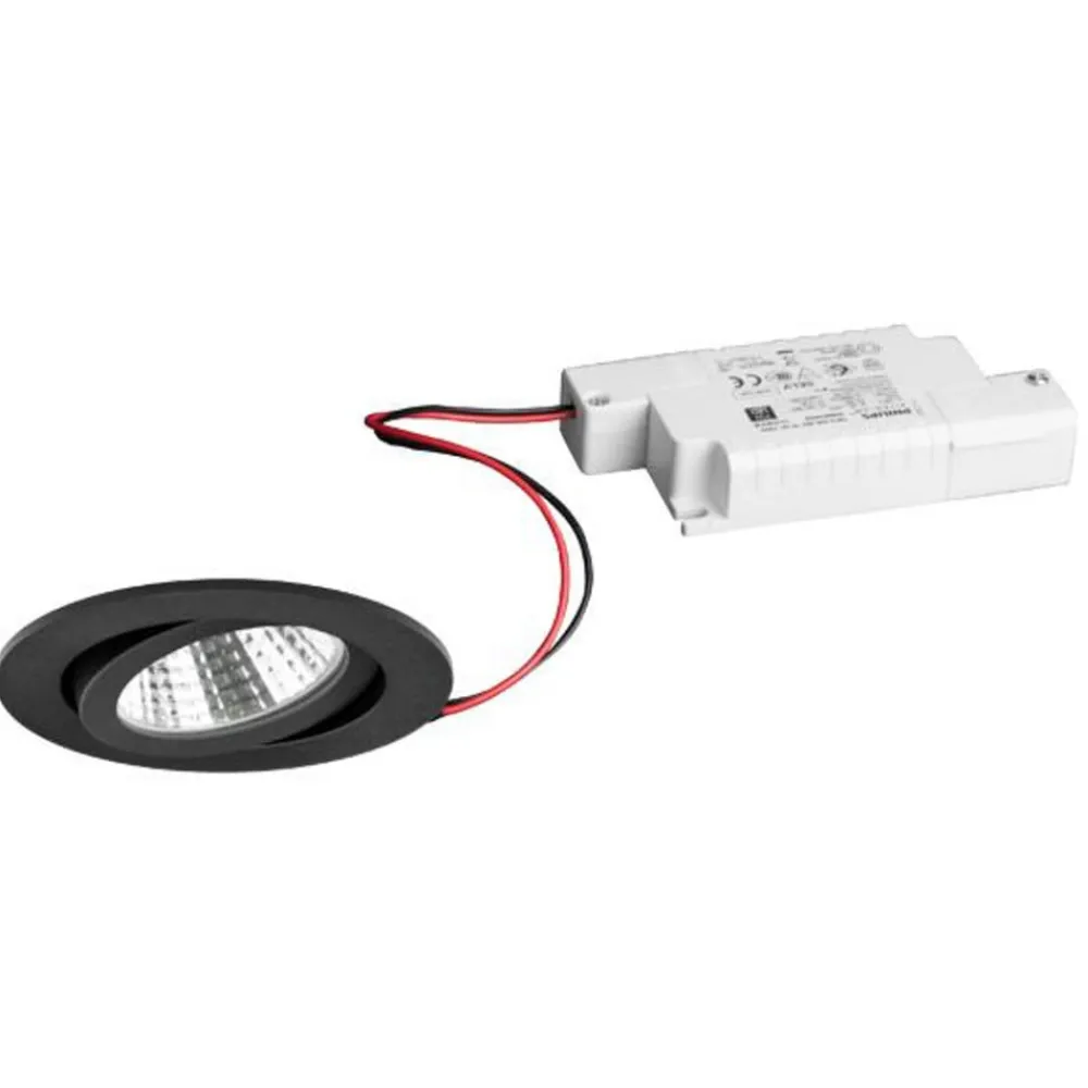BRUMBERG Indbygningsspots > BB03 indbygning RC driver kantet sort