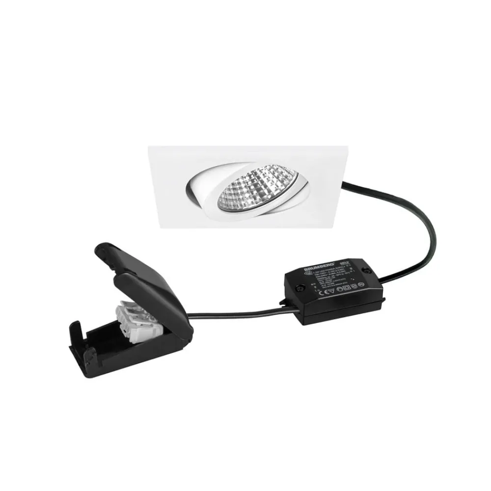 BRUMBERG Indbygningsspots > BB05 LED spot on/off tilslutningsdåse struktureret hvid