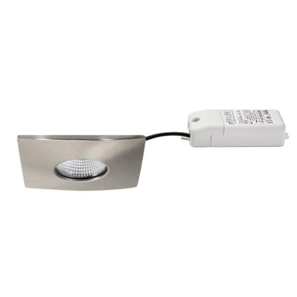 Loftlamper|Indbygningsspots ^ BRUMBERG Chooose LED-downlight kantet nikkel