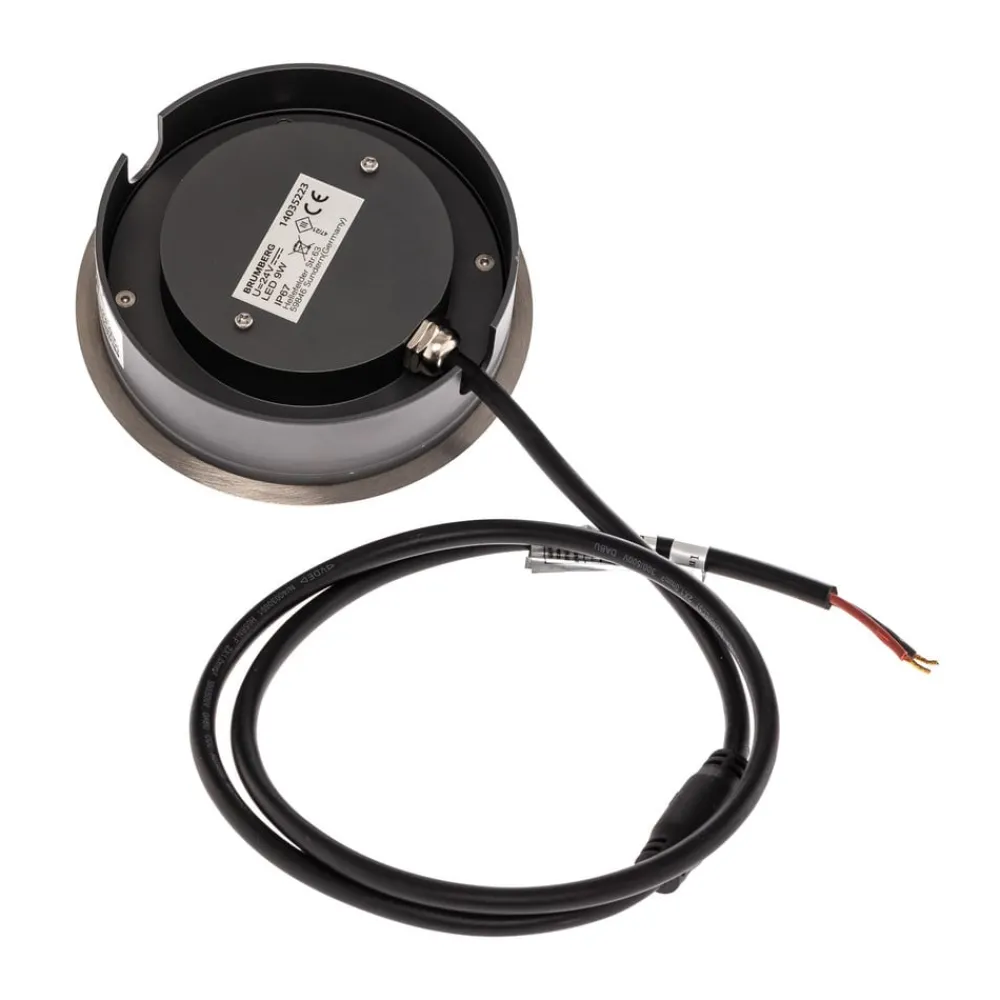 BRUMBERG Nedgravet Udebelysning > Hybride Flat LED-gulvlampe til indbygning, 13 cm