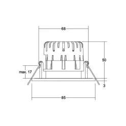 BRUMBERG Loftlamper > indbygningsspot BB20 IP65 RC tilslutningsdåse struktureret hvid