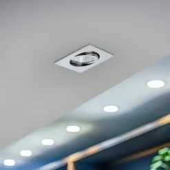 BRUMBERG Loftlamper > indbygningsspot IP65 kantet, kobles, krom
