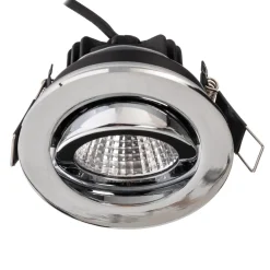 BRUMBERG Loftlamper > indbygningsspot IP65 rund kan kobles krom