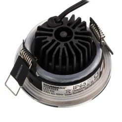 BRUMBERG Loftlamper > indbygningsspot IP65 rund kan kobles krom