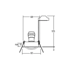 BRUMBERG Loftlamper|Indbygningsspots > indbygningsspot Tirrel-R GU10 fatning, mat hvid