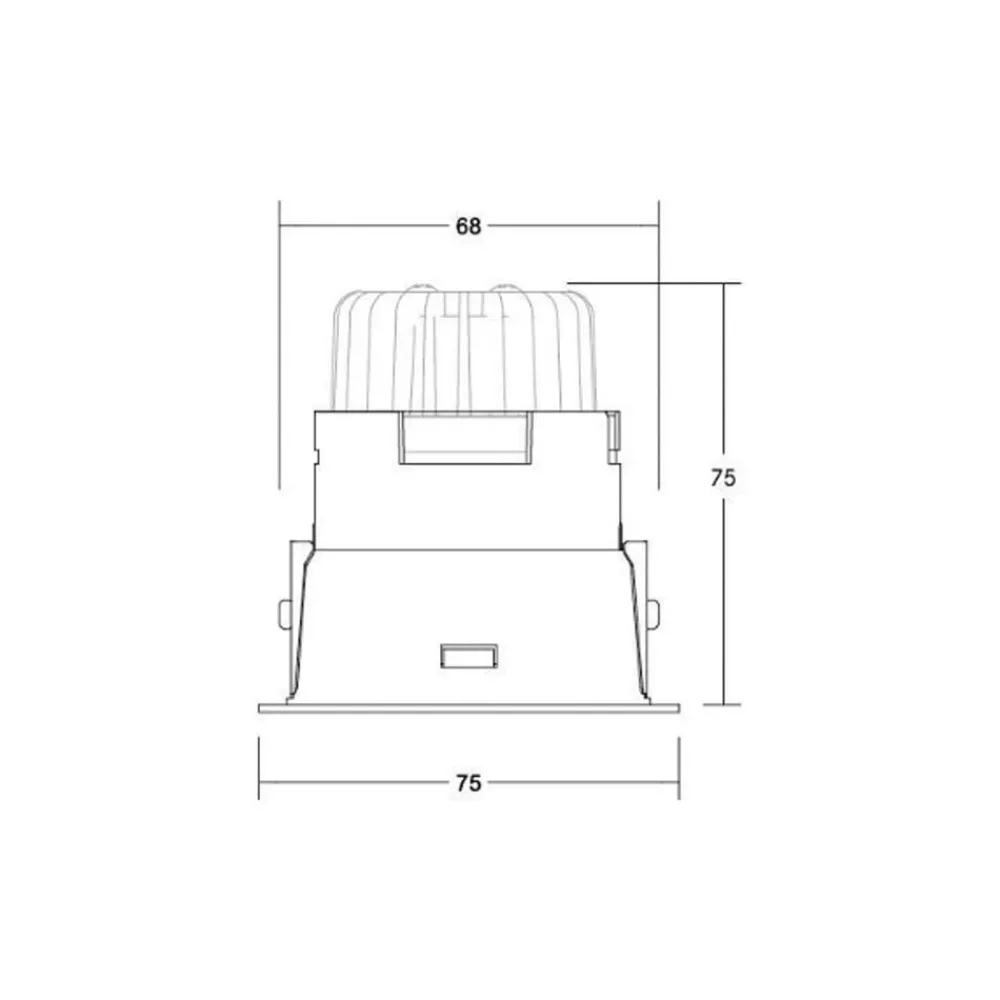 BRUMBERG Indbygningsspots > LED-indbygningsdownlight Binato RC-dæmpbar 4000K hvid