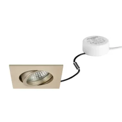 Arbejdsrum/Kontor|Indbygningsspots ^ BRUMBERG LED indbygningsspot Tirrel-S, RC, driver rund, lys guld