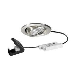 BRUMBERG Arbejdsrum/Kontor|Indbygningsspots > LED-indbygningsspot BB09, RC, tilslutningsboks, stål