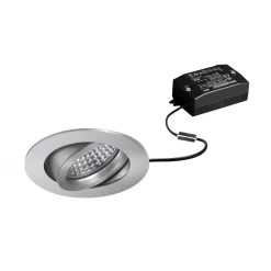 BRUMBERG Indbygningsspots > LED indbygningsspot Tirrel-R, on/off, mat aluminium