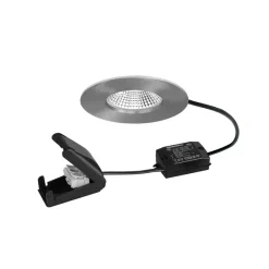 Loftlamper|Indbygningsspots ^ BRUMBERG LED-spot BB20 IP65 on/off-tilslutningsdåse mat nikkel