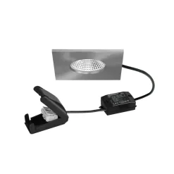 Loftlamper ^ BRUMBERG LED-spot BB21 IP65 on/off-tilslutningsdåse mat nikkel