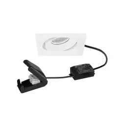 BRUMBERG Indbygningsspots > LED-spot BB38, on/off, tilslutningsboks, struktureret hvid