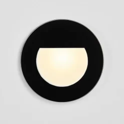 BRUMBERG Indbygningsspots > Wall Kit68 lampe flad rund sort