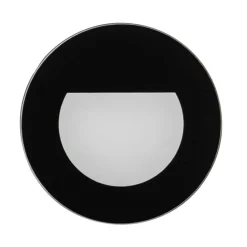 BRUMBERG Indbygningsspots > Wall Kit68 lampe flad rund sort