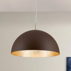 ORION Pendellamper > Brun-gylden pendellampe Nerry