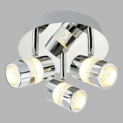 Loftlamper|Spotlights ^ Searchlight Bubbles LED-loftrondel, IP44, 3 lyskilder
