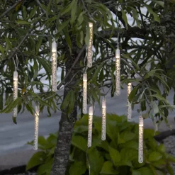 STAR TRADING Dekorationsbelysning > Bubbly LED-solcellelyskæde, 10 lyskilder, varmhvid