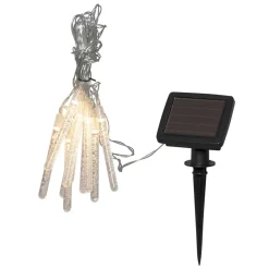 STAR TRADING Dekorationsbelysning > Bubbly LED-solcellelyskæde, 10 lyskilder, varmhvid