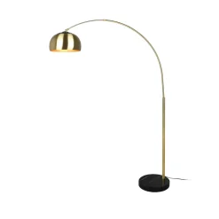 Trio Lighting Gulvlamper|Gulvlamper > Bueformet lampe Argentina, messing