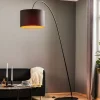 Nowodvorski Lighting Gulvlamper > Buelampe Alice med sort og guld skærm