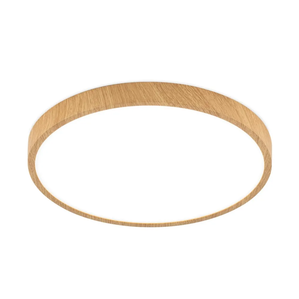 ORION Loftlamper > Bully LED-loftlampe med træ-look, Ø 28 cm