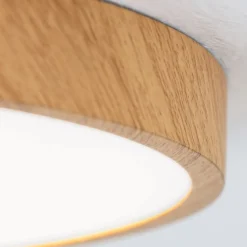 ORION Loftlamper > Bully LED-loftlampe med træ-look, Ø 28 cm