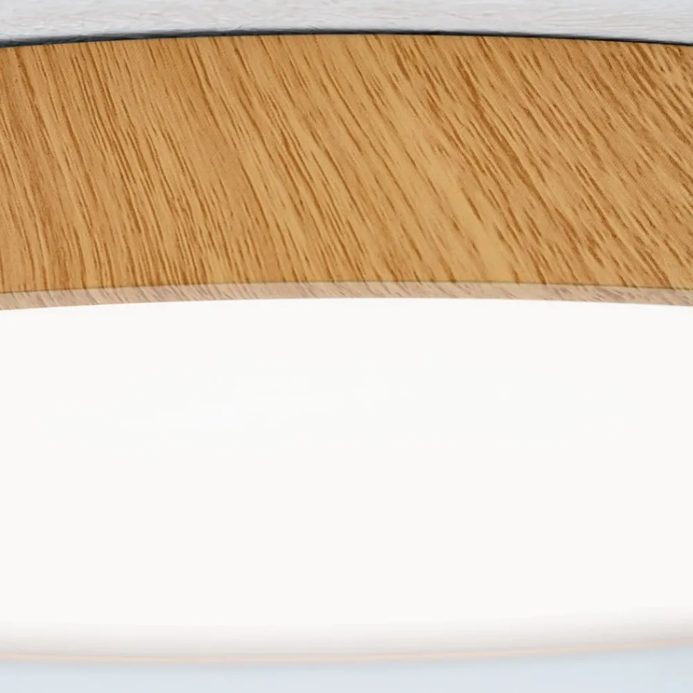 ORION Loftlamper > Bully LED-loftlampe med træ-look, Ø 28 cm