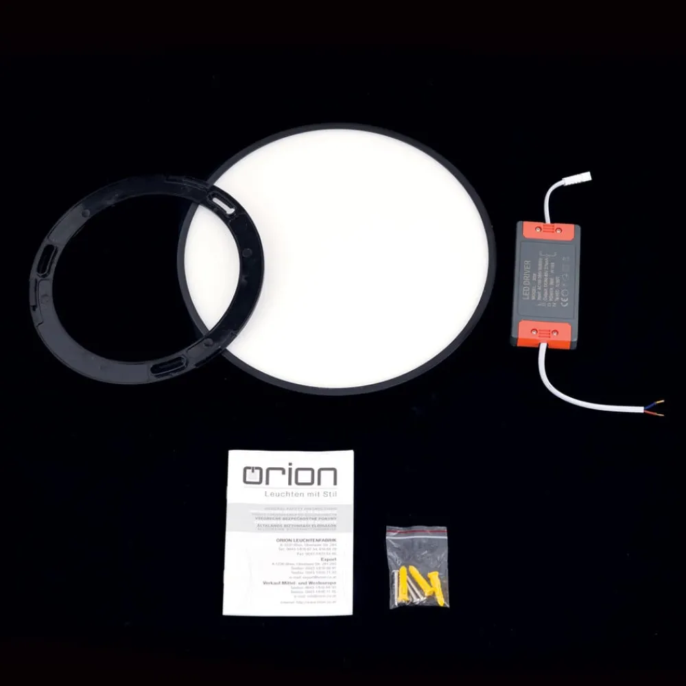 ORION Loftlamper > Bully LED-loftslampe i sort, 3.000 K, Ø28cm