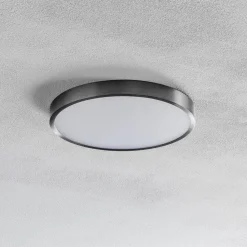 ORION Gang|Loftlamper > Bully LED-loftslampe, mat nikkel, Ø 24 cm