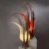 Bordlamper ^ Woru Bunga bordlampe i blomsterform, cremefarvet