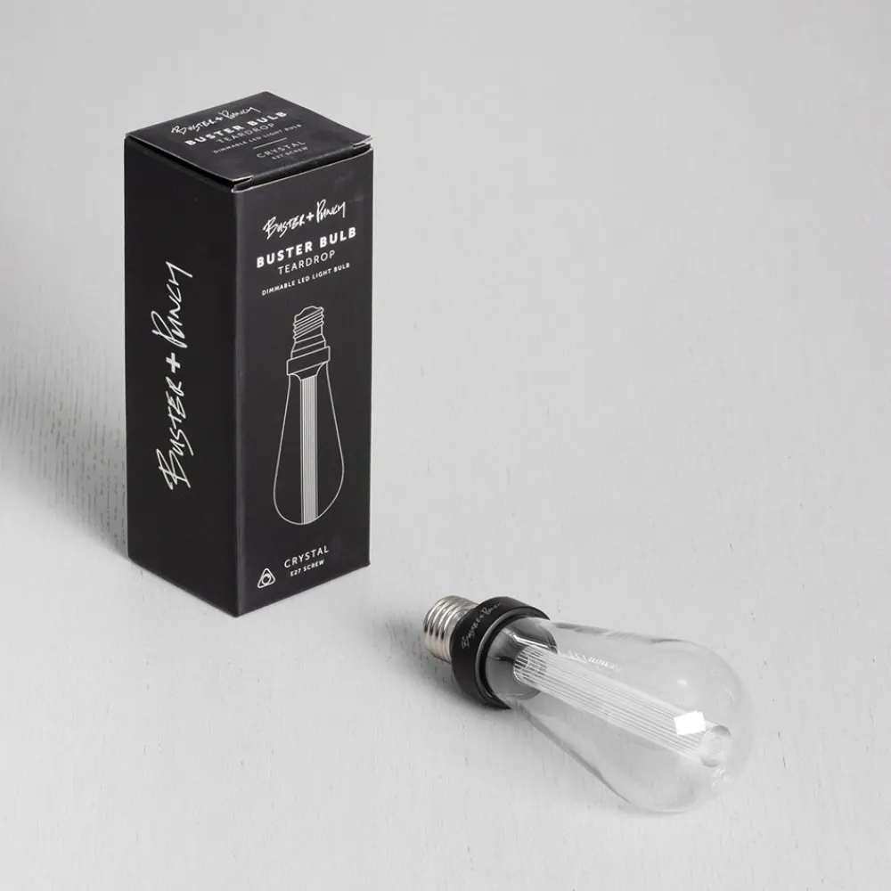 Dæmpbar Led-Pære|Filament Pære ^ Buster + Punch Teardrop LED-pære E27 3,5W 2.500K
