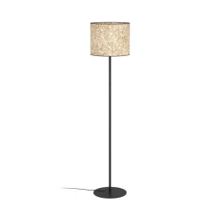 EGLO Gulvlamper > Butterburn gulvlampe, højde 162 cm, beige/grøn, metal/stof