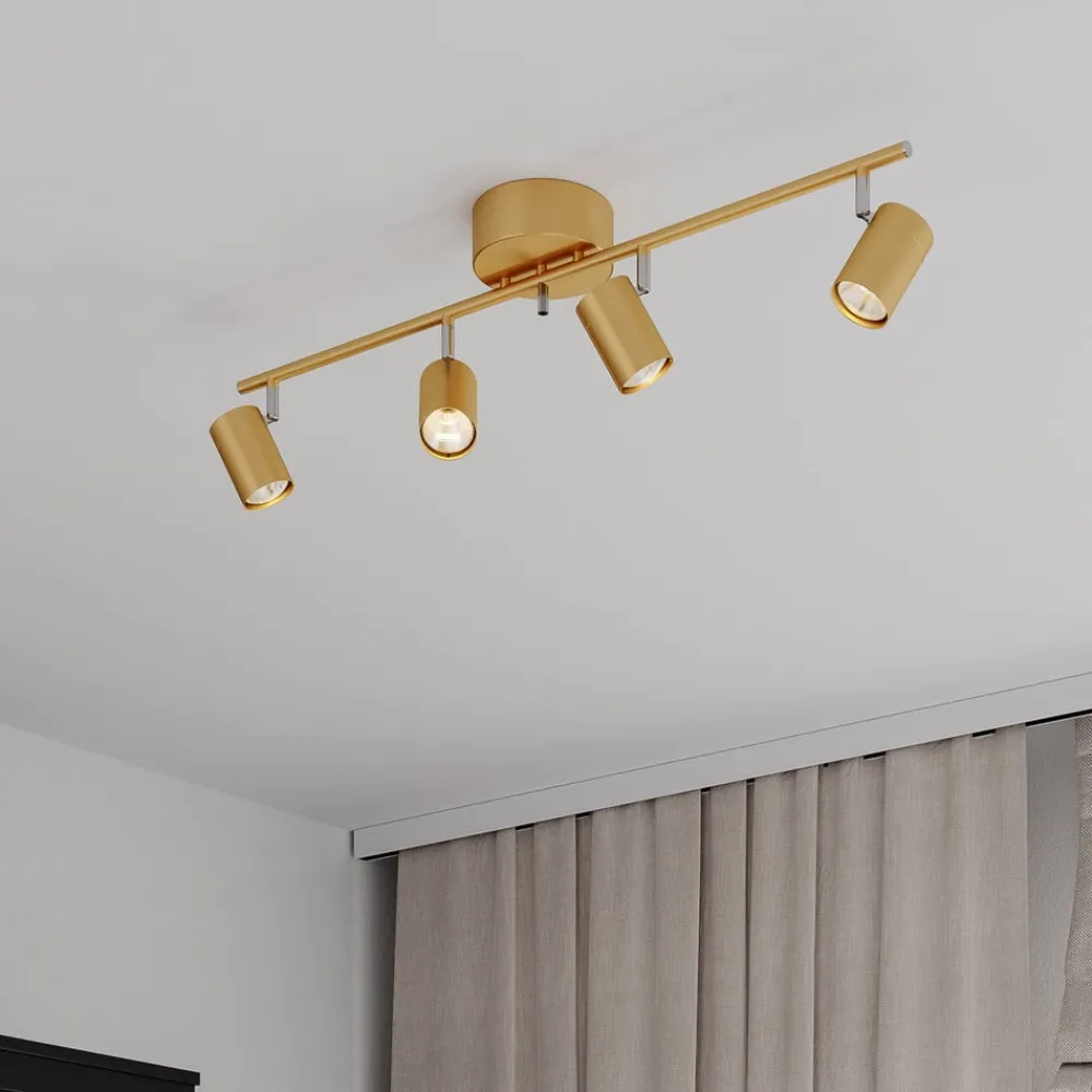 By Rydéns Loftlamper|Loftlamper > Correct loftspot, 4 lyskilder, mat guld