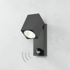 Væglampe Med Sensor ^ ACB ILUMINACIÓN Cala - Udendørs LED-spot med bevægelsessensor