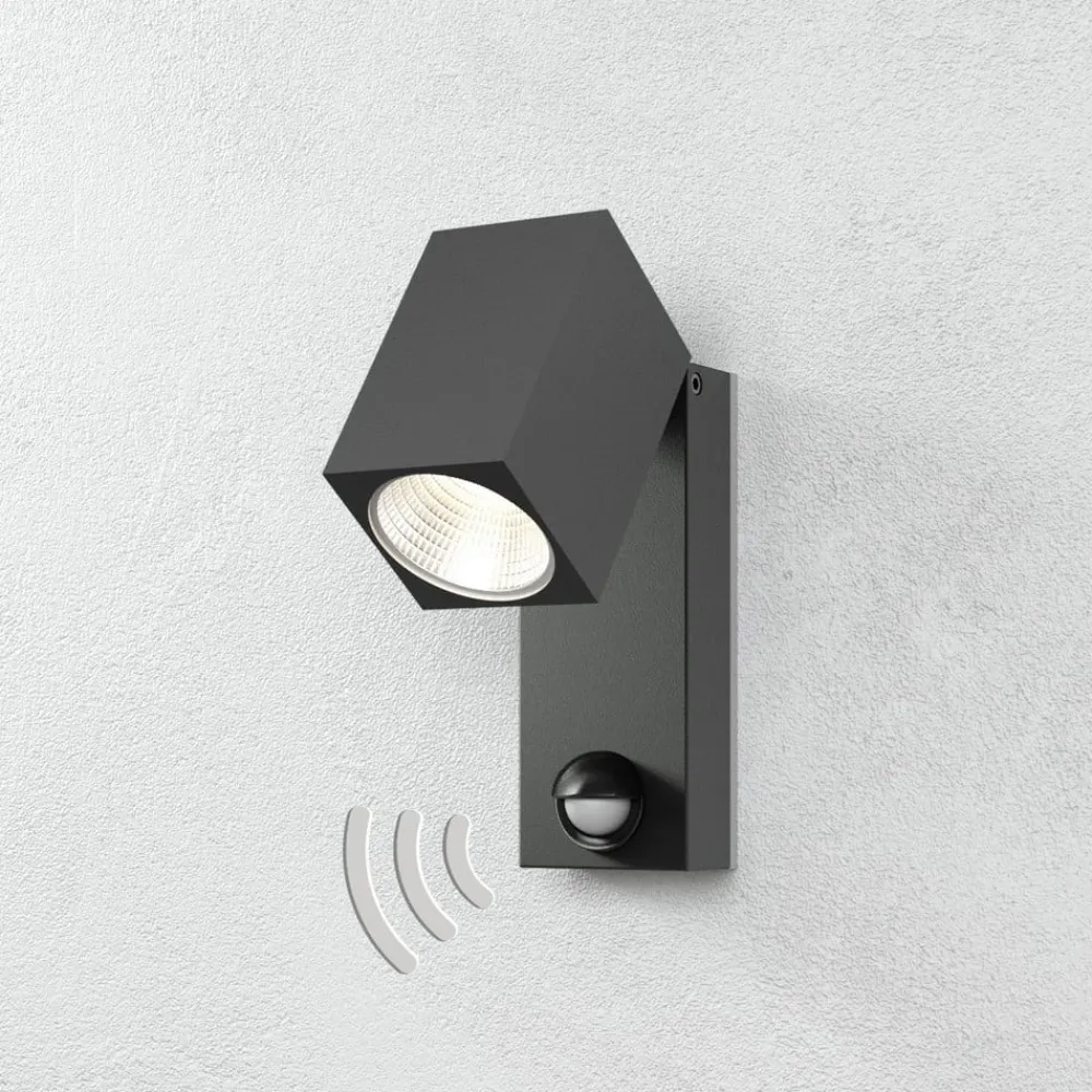Væglampe Med Sensor ^ ACB ILUMINACIÓN Cala - Udendørs LED-spot med bevægelsessensor
