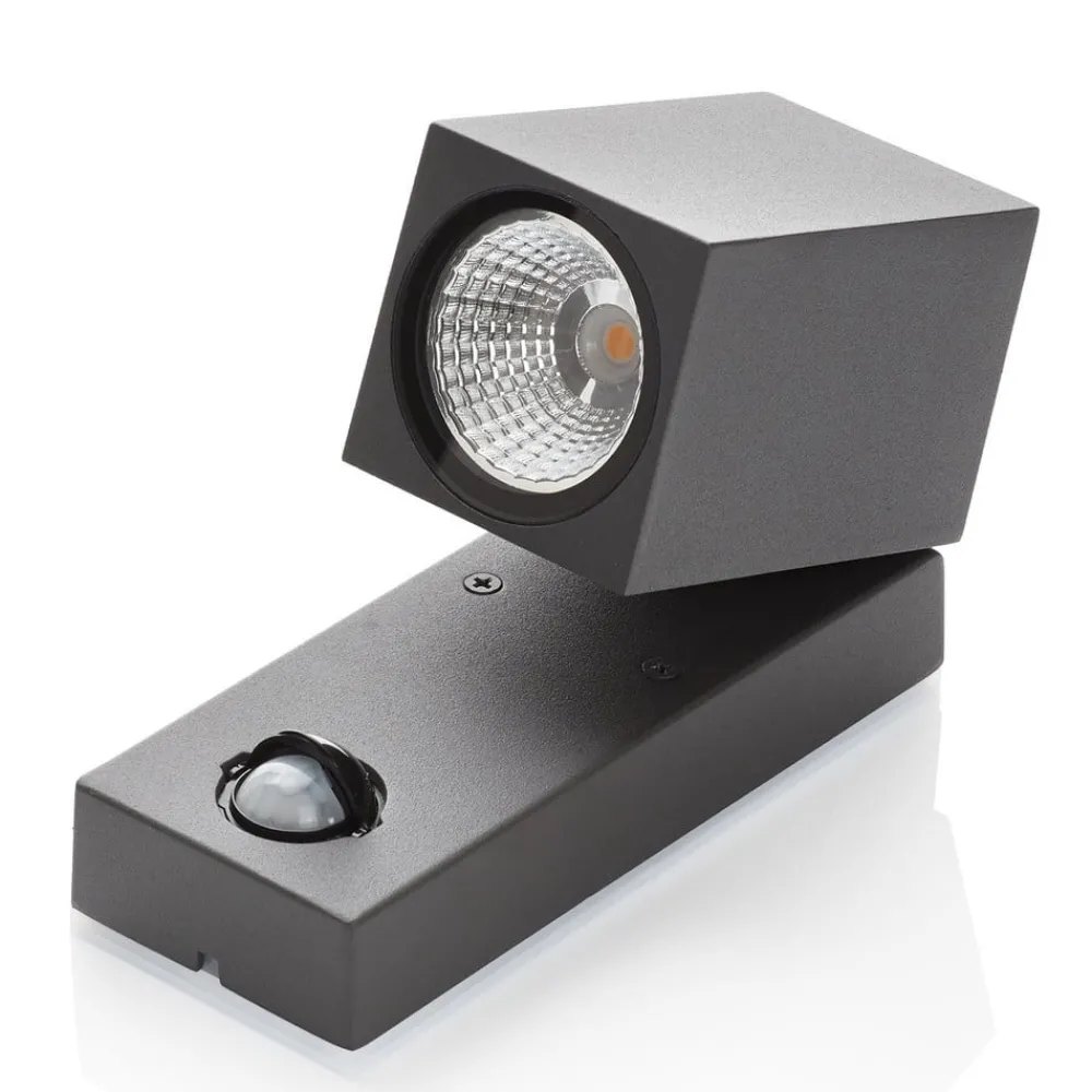 Væglampe Med Sensor ^ ACB ILUMINACIÓN Cala - Udendørs LED-spot med bevægelsessensor