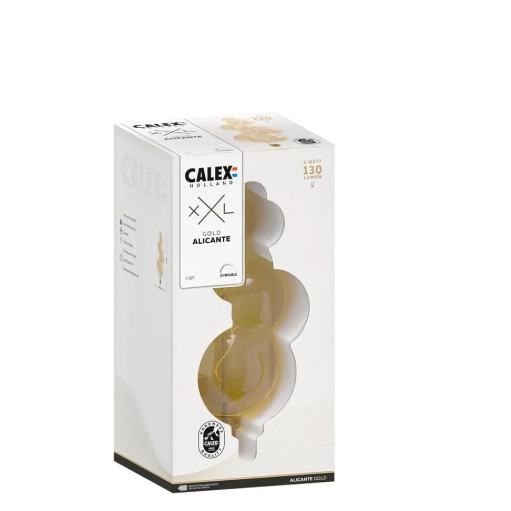 Calex Dæmpbar Led-Pære|Filament Pære > Alicante LED-pære E27 4 W 1.800 K guld