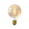 Filament Pære ^ Calex E27 G80 3,8W LED-filament Flex 821 guld dim