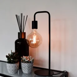 Dæmpbar Led-Pære|Filament Pære ^ Calex E27 G125 4,5 W LED-filament guld 821, dæmpes
