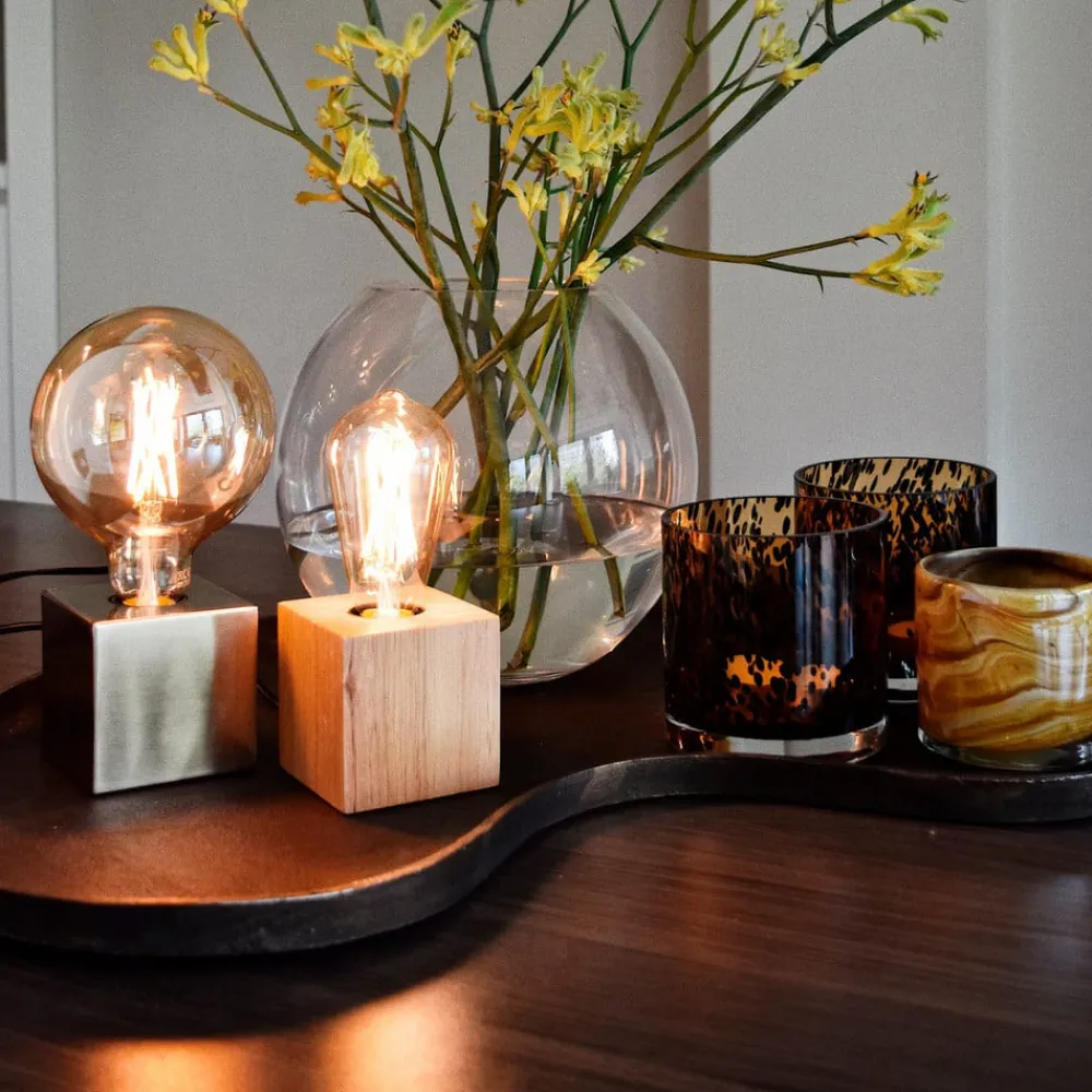 Calex Dæmpbar Led-Pære|Filament Pære > E27 ST64 3,5 W LED-filament guld 821, dæmpes