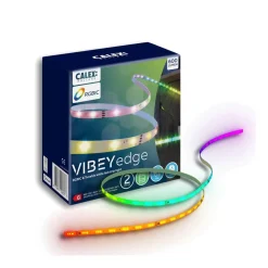 Calex Dekorationsbelysning|Led Strips > LED-strip Vibey, længde 2 m, stik, fjernbetjening, RGB, CCT
