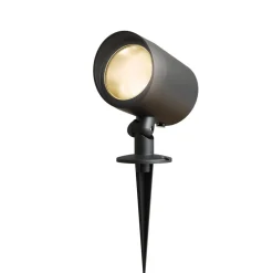 Calex Udendørs Spot > LED udendørs spotlight, jordspyd, stik, sort, 2.700 K