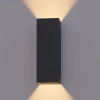 Calex Væglamper > LED udendørs væglampe Rektangel op/ned højde 23cm sort