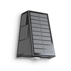 Solcellelamper ^ Calex Matera udendørs LED-væglampe, op/ned, sort