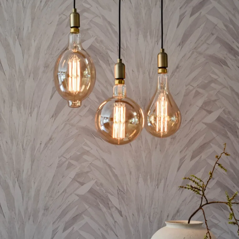 Calex Dæmpbar Led-Pære|Led Pærer > Megaglobe LED G200 E27 10,5W 1100lm dim guld