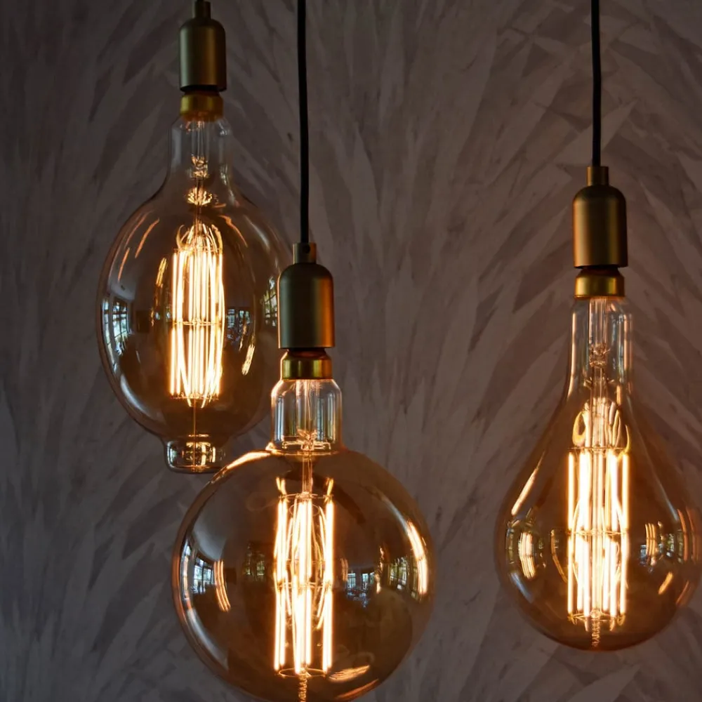 Calex Dæmpbar Led-Pære|Led Pærer > Megaglobe LED G200 E27 10,5W 1100lm dim guld
