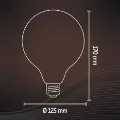 Calex Dæmpbar Led-Pære|Filament Pære > Smart E27 G125 7W LED filament 806lm guld