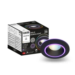 Calex Loftlamper|Indbygningsspots > Smart Halo downlight CCT RGB sort