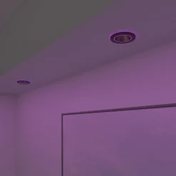 Calex Loftlamper|Indbygningsspots > Smart Halo downlight CCT RGB sort